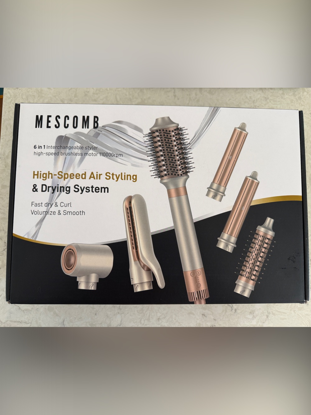 MESCOMB High-Speed Air Styling & Drying System - Brand New